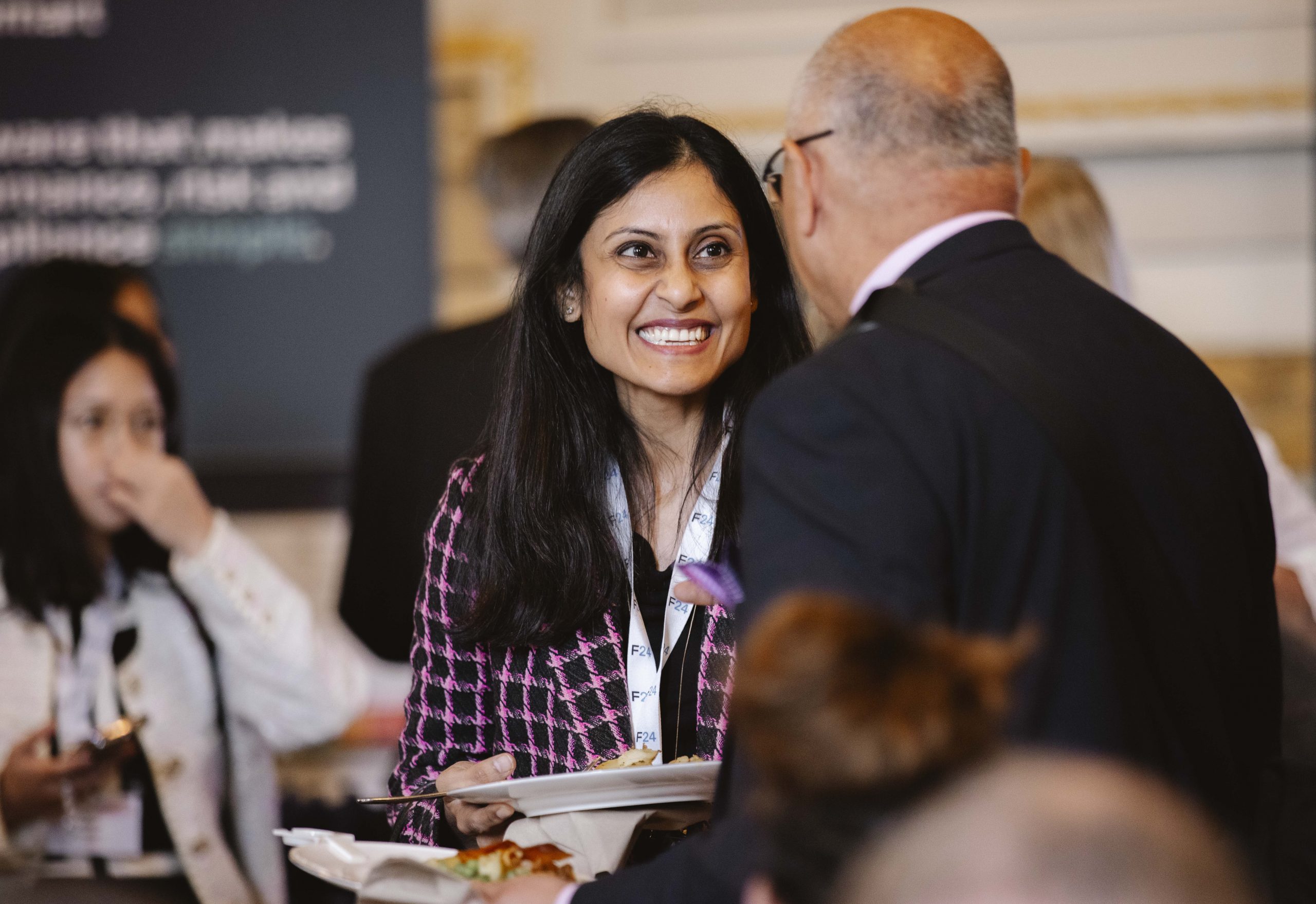 Conference delegate discussion